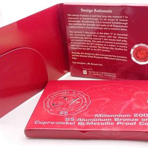 Singapore 5 Dollars 2000 Millennium - Proof