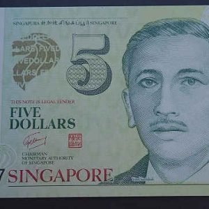 Singapore 5 Dollars (2005)