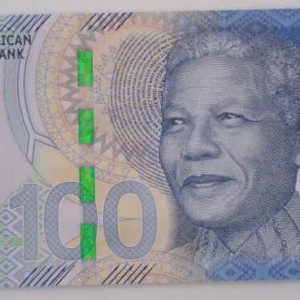South Africa 100 Rands 2015 Nelson Mandela and Buffalo