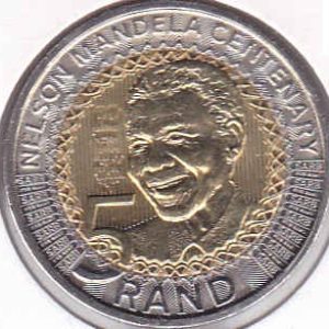 South Africa 5 Rands 2018 Nelson Mandela