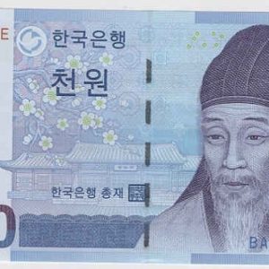 South Korea 1000 Won 2007