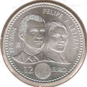 Spain 12 Euro 2004 Filipe e Letizia