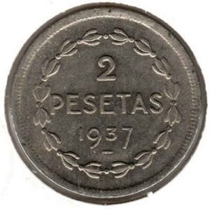 Spain 2 Pesetas 1937 Euzkadi