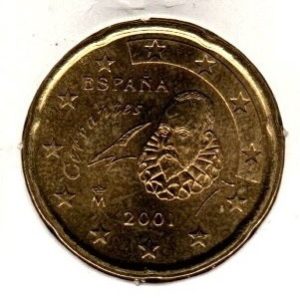 Espanha 20 Cents 2001