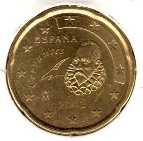 Espanha 20 Cents 2002