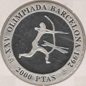 Spain 2000 Pesetas 1990 Archer