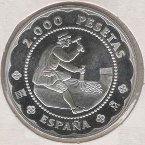 Spain 2000 Pesetas 2001 Segovia Mint’s 500th Anniversary