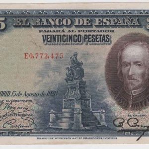 Spain 25 Pesetas 1928