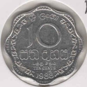 Sri Lanka 10 Cents 1988