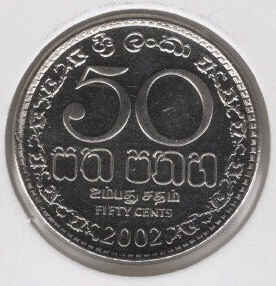 Sri Lanka 50 Cents 2002