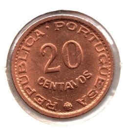 Timor 20 Centavos 1970