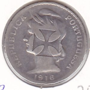 Portugal 50 Centavos 1916