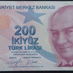 Turkey 200 Lira 2009