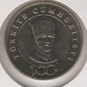 Turkey 5 Liras 2023 100th Türkiye