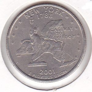 USA Quarter 2001 P - New York