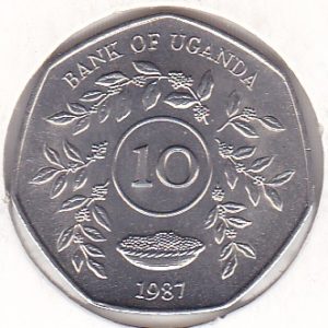 Uganda 10 Shillings 1987