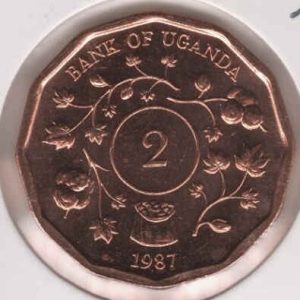 Uganda 2 Shillings 1987