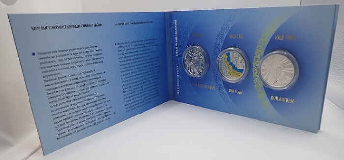 Ukraine 5 Hryvnias 2022 - Blister with 3 coins