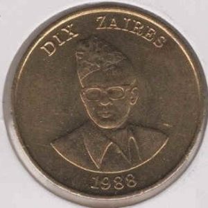 Zaire 10 Zaires 1988