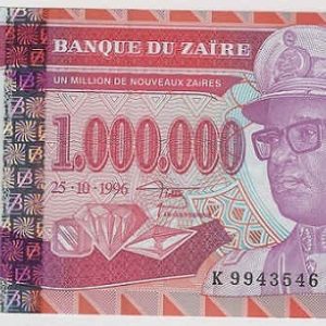 Zaire 1.000.000 Zaires 1996