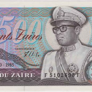 Zaire 500 Zaires 1985