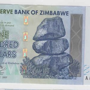 Zimbabwe 100 Dollars 2007