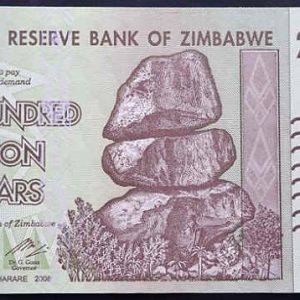 Zimbabwe 200 Million Dollars