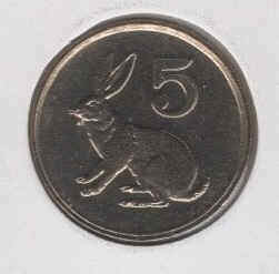 Zimbabwe 5 Cents 1997