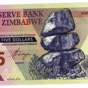 Zimbabwe 5 Dollars 2016