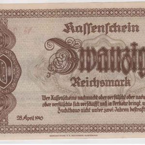 Germany 20 Reichmark 1944