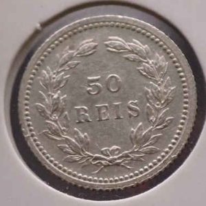 Portugal King D. Carlos 50 Reis 1893